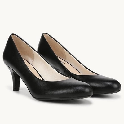 #ad #ad LifeStride Parigi Pump Black Silky Round Toe Mid Heel Dress Shoes Womens 5M NEW $35.00