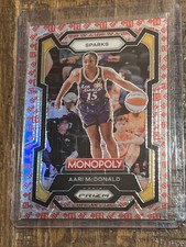 2024 WNBA Prizm Monopoly #30 Aari McDonald Dice SSP Prizm Sparks
