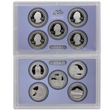 2010 S Proof Parks Quarter Set ATB Gem DCam No Box or COA 5 Coin CN-Clad US Mint