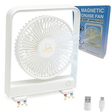 Magnetic Fan for Cruise Ship - Magnetically Sticks on Cabin Ceilings and Walls