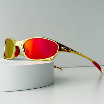 Oakley Juliet X-Metal Rose Gold Ruby Iridium Sunglasses Vintage