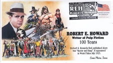 25-208, 2025, Robert E. Howard, Pictorial  Postmark, Event Cover, Spear and Fang