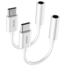 USB C to 3.5mm Headphone Jack Adapter for iPhone17/ iPhone 16/16 White