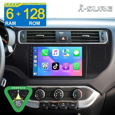 9'' 128G Android 15 Autoradio Navi +Kamera CarPlay FM für Kia Rio iii UB 2015-17