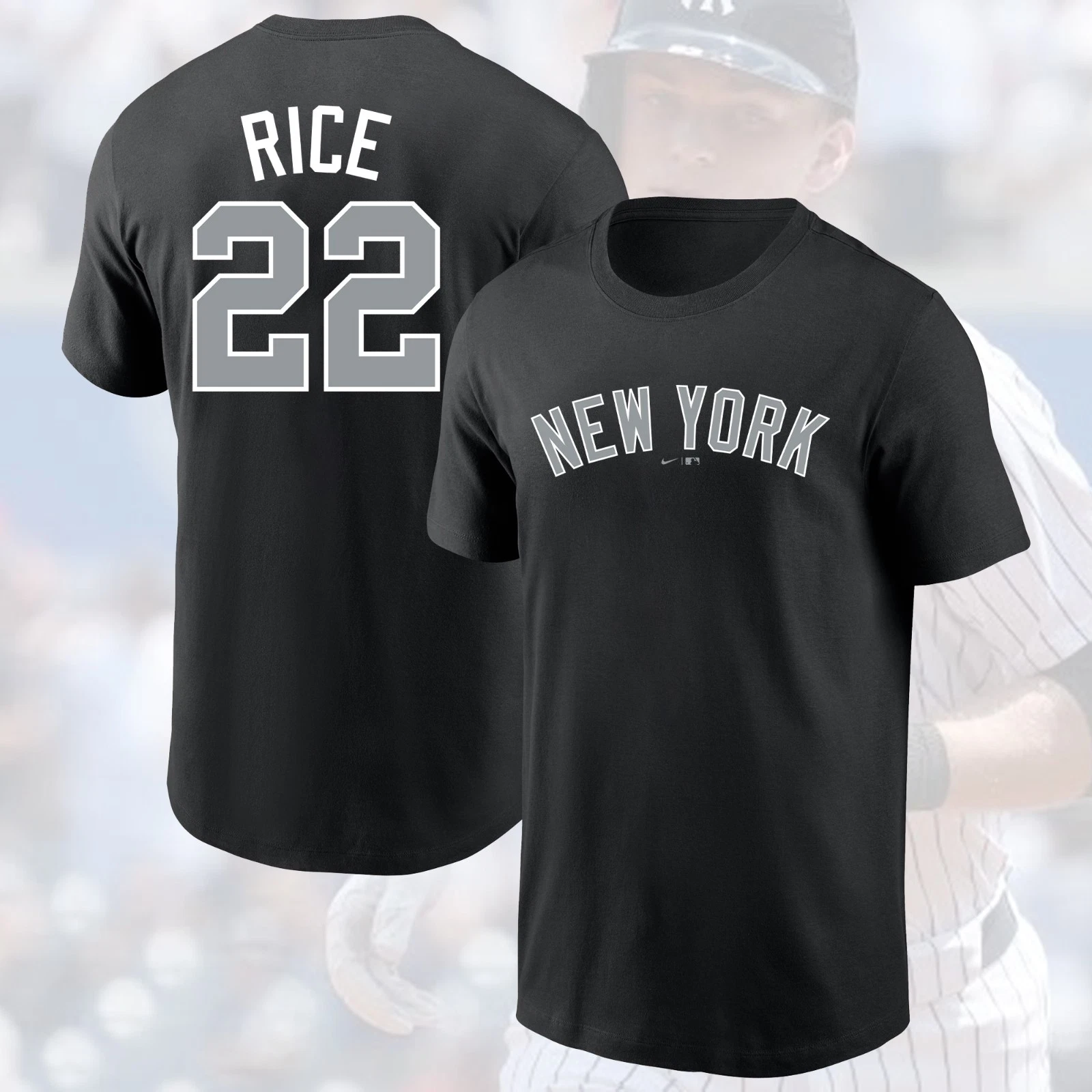 Ben Rice #22 New York Yankees 2026 Player Name & Number Fan Gift