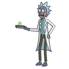 Patch - C&D Visionary - Rick & Morty Teleporter 3"x4.3" Iron-On Embroidered
