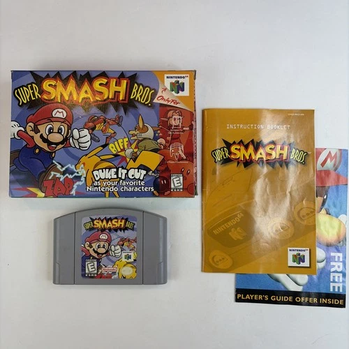 Nice! Super Smash Bros. (Nintendo 64 N64) Complete CIB - Tested - Authentic