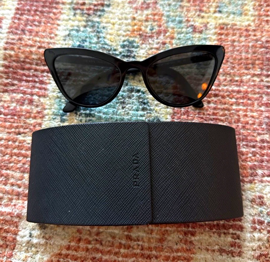 PRADA Black Cat Eye Sunglasses for Women for sale | eBay