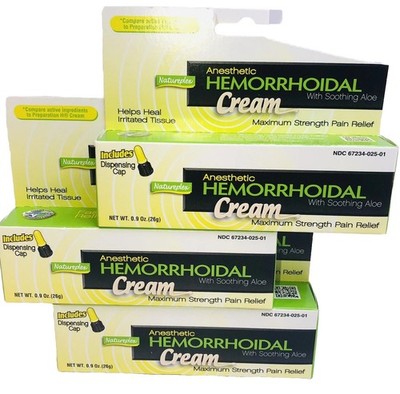 3 Natureplex Hemorrhoid Hemorrhoidal Cream W/Soothing Aloe Max Strength Relief