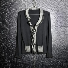 Mikini Women's Frill Cardigan with Shoulder & Sleeve Details