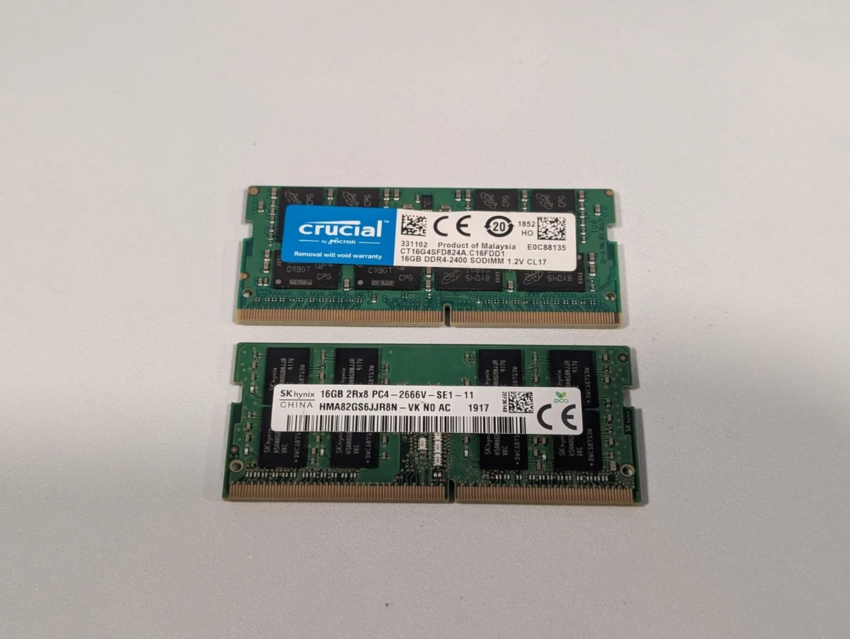 Micron PC4-19200 (DDR4-2400) Bus Speed Computer RAM 16 GB Capacity