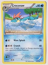 Croconaw 16/119 VLP / NM - XY Phantom Forces Pokemon Card - Sumiyoshi Kizuki Art