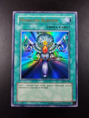 YUGIOH 2002 | MONSTER REBORN | LOB-118 | NA PRINT | NM - MINT | ULTRA RARE