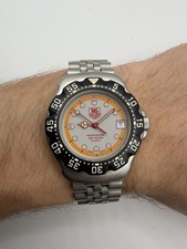 Mens Tag Heuer F1 Mid Size - 373.513 Orange- Working