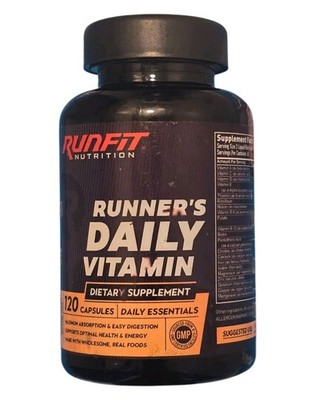 Runners Essentials Daily Vitamin Runfit Nutrition 120 Capsules EXP: 09/26