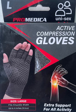 ProMedica Active Compression Gloves L LARGE Uni-Sex Extra Support Sport 1 Pair