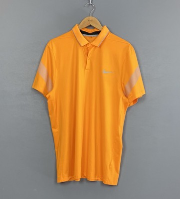Nike Golf Dri-Fit Modern Fit Poloshirt Herren Gr.XL Orange Oberteil Swoosh Hype