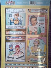 Hunkydory Here Come The Girls Luxury Card Toppers "Birthday Girl"
