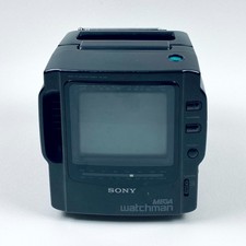 Sony Mega Watchman FD-525  Black & White TV AM FM Radio Vintage Untested