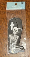 Jolee's By You Halloween Scrapbooking Cutout - New In Package Skeleton & Coffin