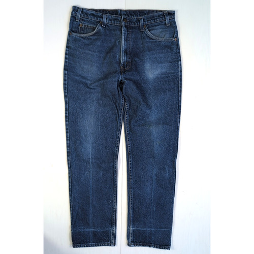 Vintage Levi's 505 Orange Tab Jeans Men's 36x32 Dark Indigo Denim USA Made 70s - Image 1