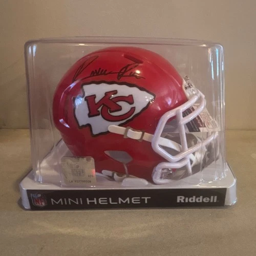 Kansas City Chiefs Autographed Mini Helmet JSA Authenticated