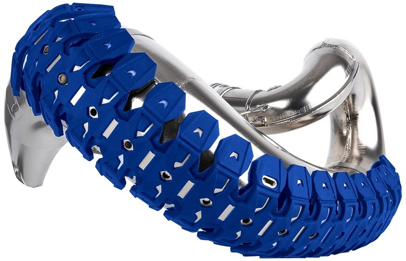 Protection d'échappement POLISPORT Armadillo bleu pour moto cross