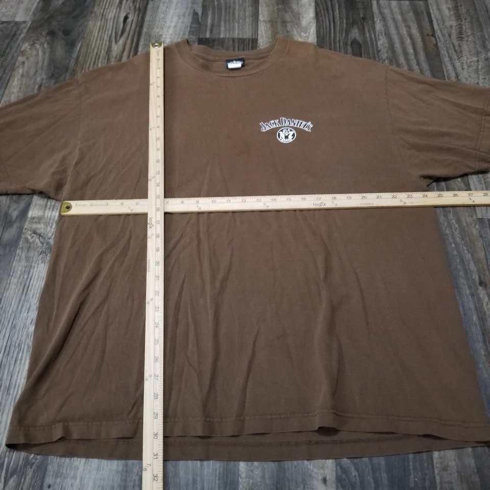Camisa De Colección Jack Daniels Para Hombres XXL Marrón Rodeo Champion Y2k Whisky  Foto 4 de 4