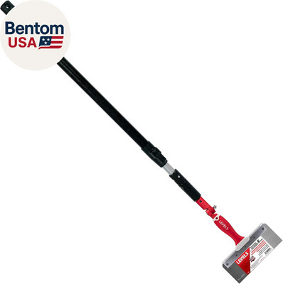 8'' Stiff Stainless Steel Offset Taping Knife, Skimming Blade Handle Universal Ad