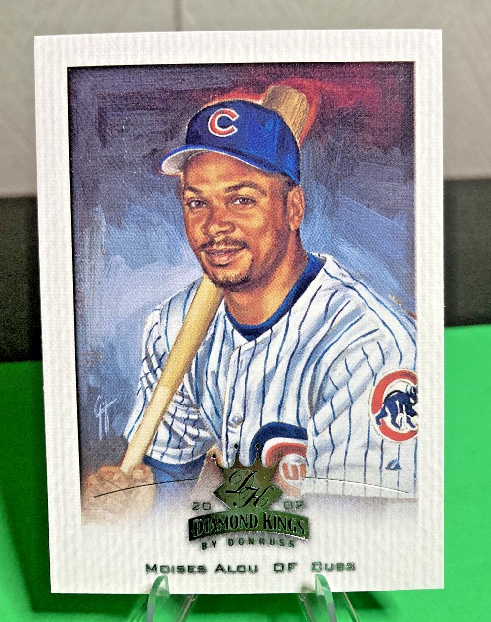 2002 Donruss Diamond Kings - Moises Alou #63 Chicago Cubs