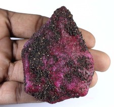 Naturale Africano Rosso Rubino 243 KT Gemma Certificato Minerale Grezzo T18204