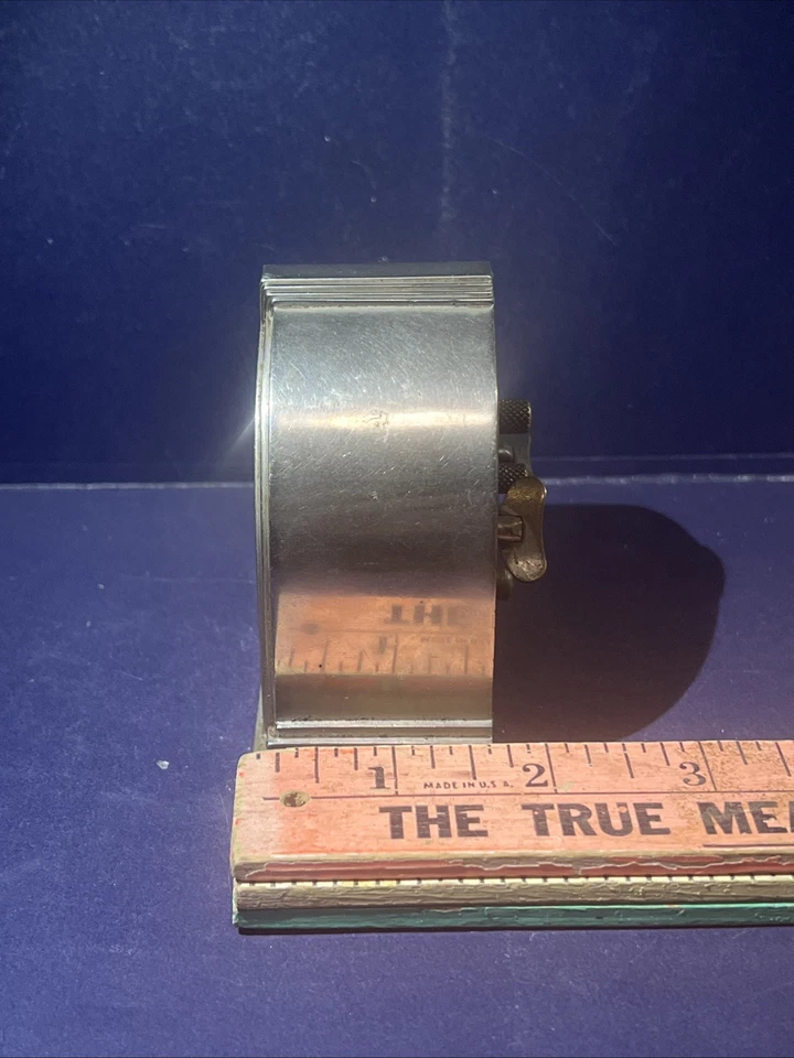 Reloj despertador vintage Westclox Dura modelo 61-D Art Deco años 30 funciona - ¡La alarma no lo hace! " Foto 3 de 4