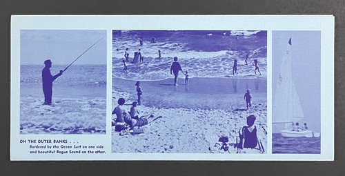 1970s Salter Path Camp Ground Morehead Outer Banks NC Vintage Brochure Mailer