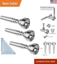 Complete Silver Trumpet Mouthpiece Set with Case - For Every Skill Level  Venue