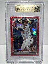 2020 Bowman Chrome Prospects RYAN MOUNTCASTLE 09/15 Red Sapphire BGS 9.5 GEM MT