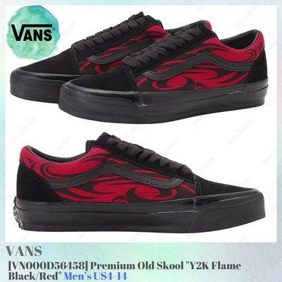 Vans Premium Old Skool Y2K Flame Black Red VN000D56458 Men's US4-14 NEW
