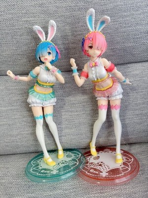 Re:Zero Rem Ram precious figure Easter Bunny 2 Pack Authentic Limited