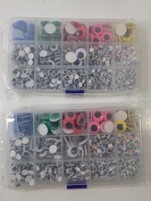 Googly Eyes - Massive Lot in 2 Containers - Multi Color, Multi Sized - Arts