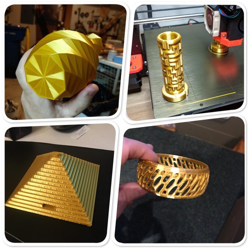 Muestra de filamento de seda PLA para impresoras 3D plumas 1 pieza 100 g / 30 m 1,75 mm de diámetro - Imagen 4 de 33