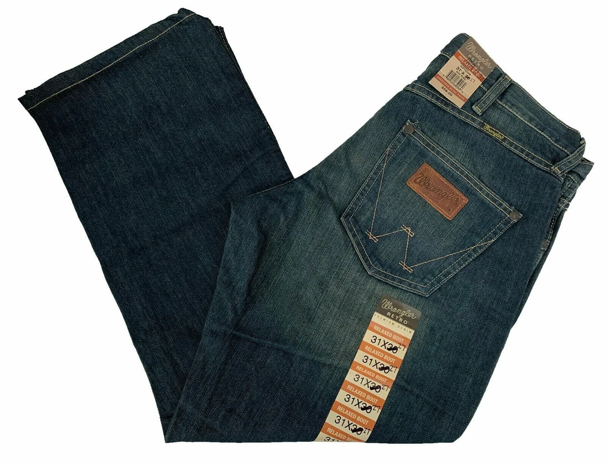 Wrangler retro relaxed boot hotsell mens jeans