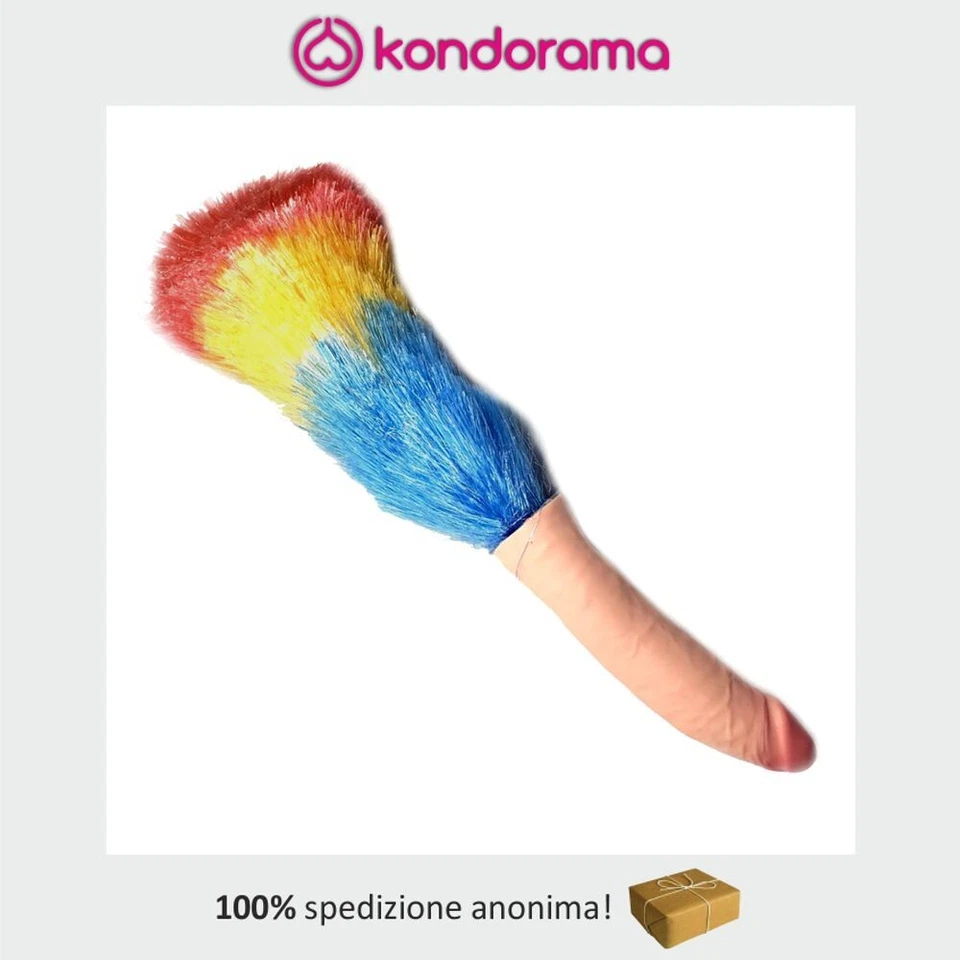 DOR Piumino per la polvere addio al nubilato con manico pisello sexy party adulti