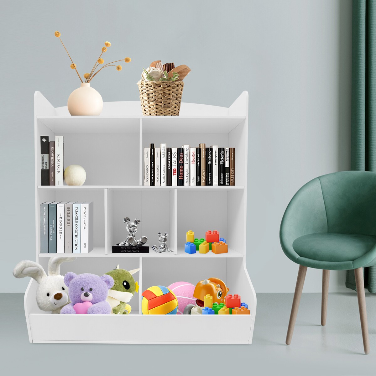 Kids?Toy?Storage?Organizer,?Kids?Bookshelf,?Storage?Organizer?for - Main Image