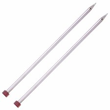KnitPro Nova Cubics Metall 25 cm gerade einspitzige quadratische Stricknadeln