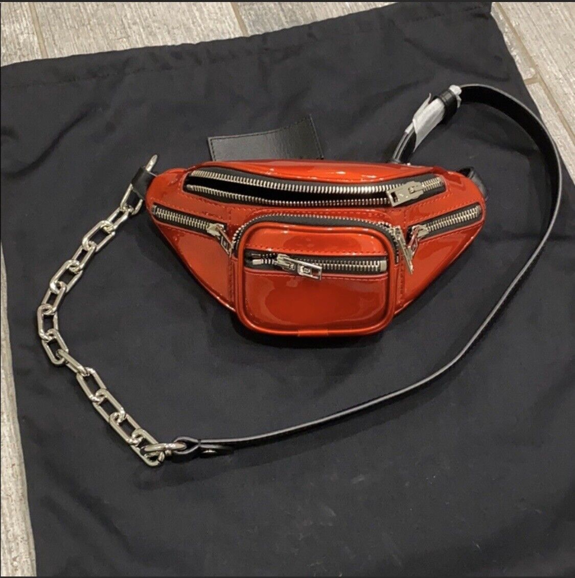 New Alexander Wang mini Attica red patent fanny pack | eBay New Alexander Wang mini Attica red patent fanny pack | eBay