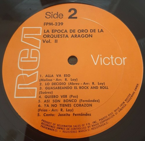 Orquesta Aragon La Epoca De Oro Vol. II RCV FPM-239 VG+ #3233 - Foto 4 di 4