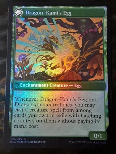 LÁMINA de prelanzamiento The Dragon Kami Reborn, Kamigawa ND, casi nueva, Magic The Gathering, envío gratuito - Imagen 3 de 3