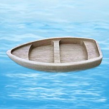 Barca di legno Libreria non finita Decorazione Canoa di legno per scrivania