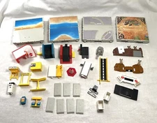 Vintage "MINI MICRO MACHINES -LOT of TRAVEL CITY SETS" 1987 Lewis Galoob Toys