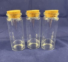  REDUCED - NEW - 24 pcs - 2 oz. Glass Tubes with Cork Stoppers 3.5  x 1.75  
