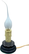 Creative Hobbies® Rustic Country Candle Lamp, 5 In, On/Off Switch, Metal Trim, P